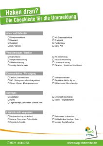 Ummeldung Checkliste