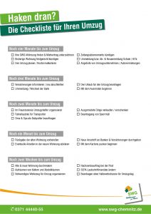 Umzug Checkliste