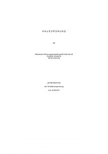 SWG Hausordnung